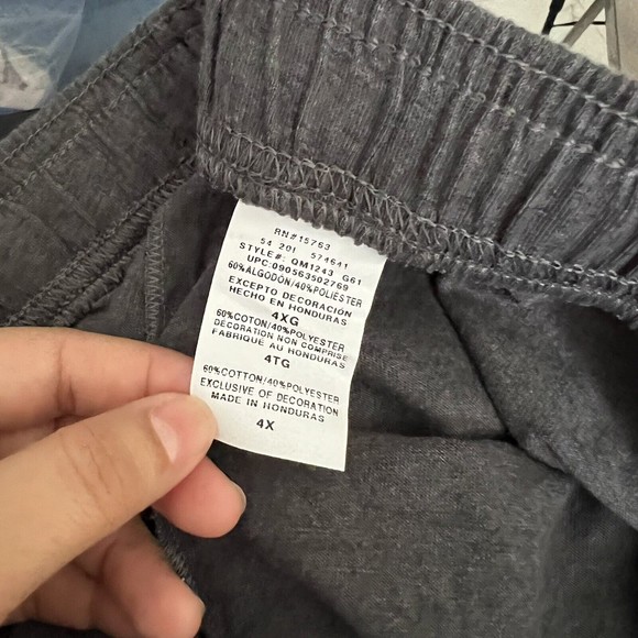 Champion Women's Activewear Grey Jersey Pant Granite Heather 4XL Drawstring - Picture 8 of 10